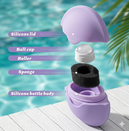 Refillable Portable Lotion Roller Sponge